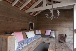 Veranda met stoer uiterlijk